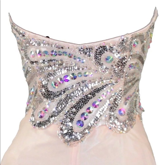 DESIGNER PROM PARTY GOWN EVENING PAGEANT FORMAL - Picture 2 of 4